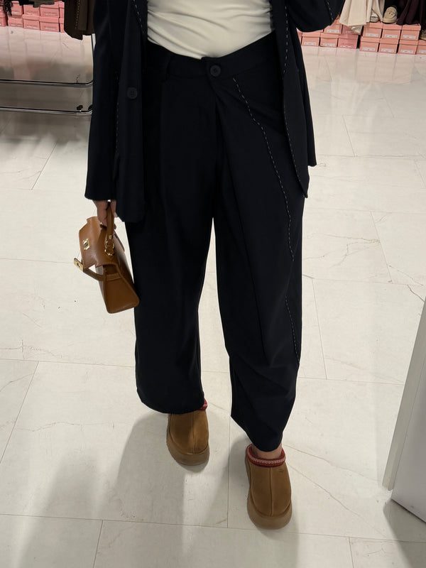 ZARA PREMIUM PANTALON NAVY BLUE