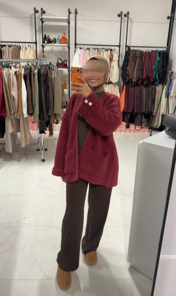 MELY CARDIGAN RED