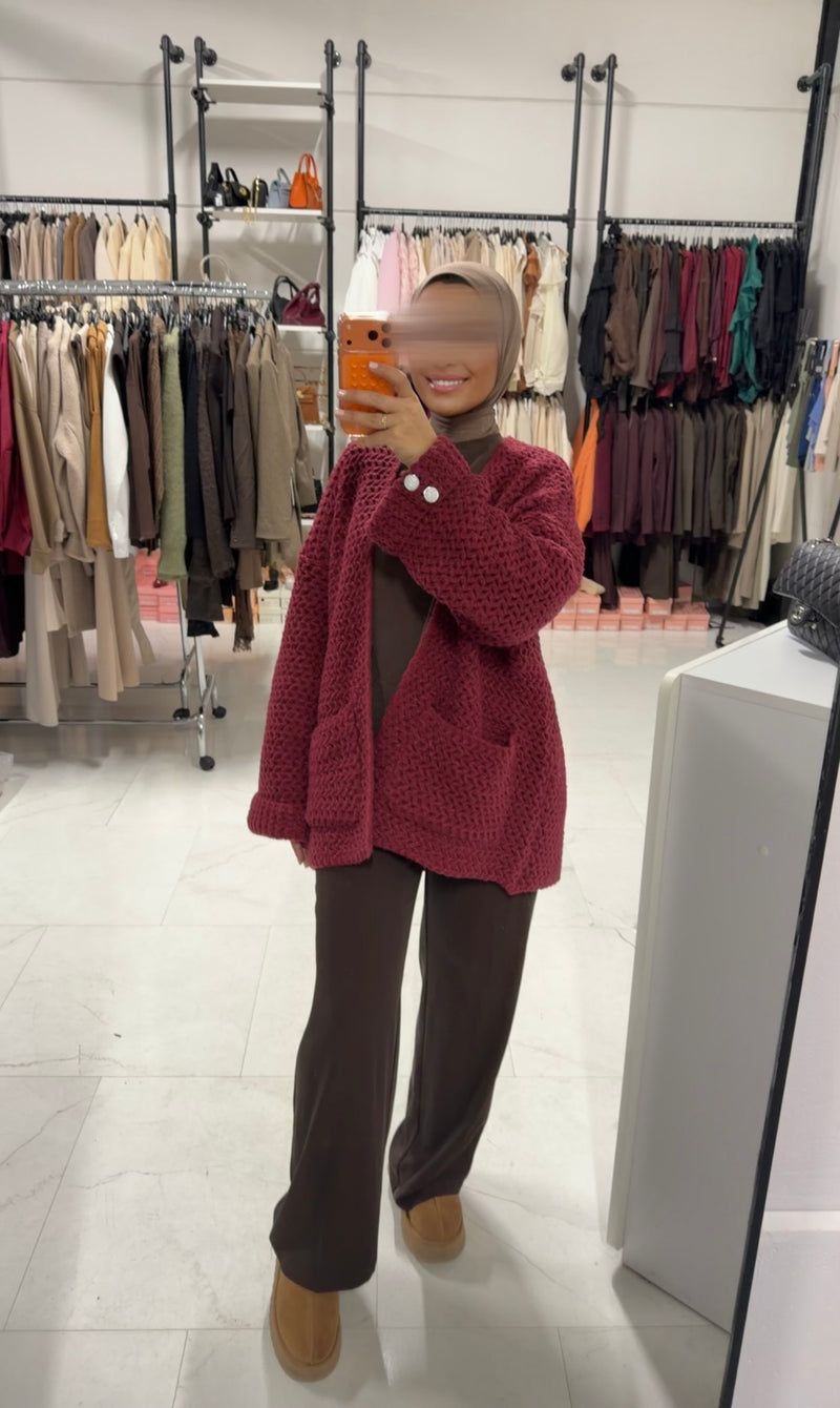 MELY CARDIGAN RED