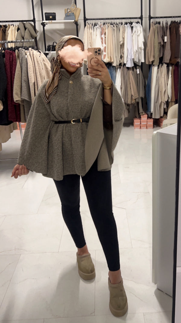 ALVA PONCHO TAUPE