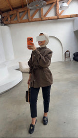OVERSIZED BELTED VEST