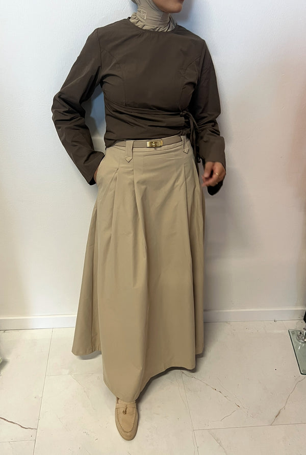 DELINA SKIRT BEIGE