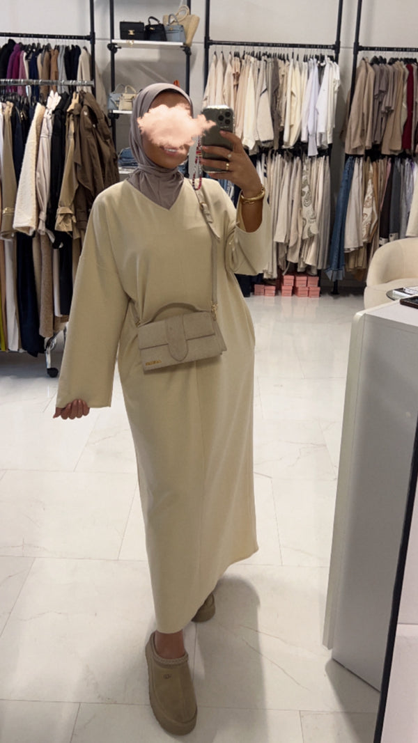 HANAE SWEATERDRESS BEIGE