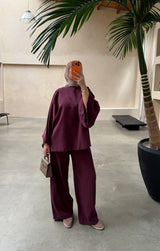 LARA TWINSET BURGUNDY