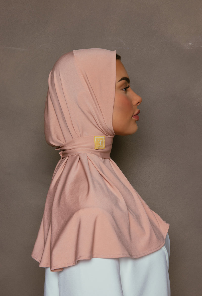 Instant Scarf Peach Rose