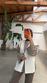 STRIPED LONGSLEEVE BROWN