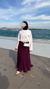 TALIA SKIRT BURGUNDY