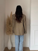 BERRY BLAZER GREEN/BEIGE