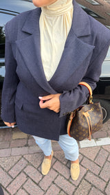 TAILORED DORIA BLAZER NAVY BLUE