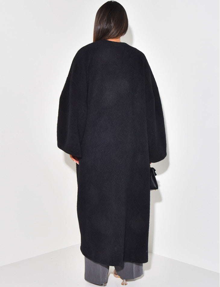 EMY OVERSIZED MANTEL BLACK