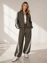Comfy Stripe Set Green