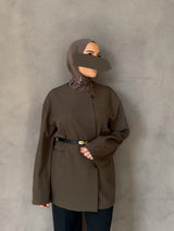 soly jacket brown- w25244