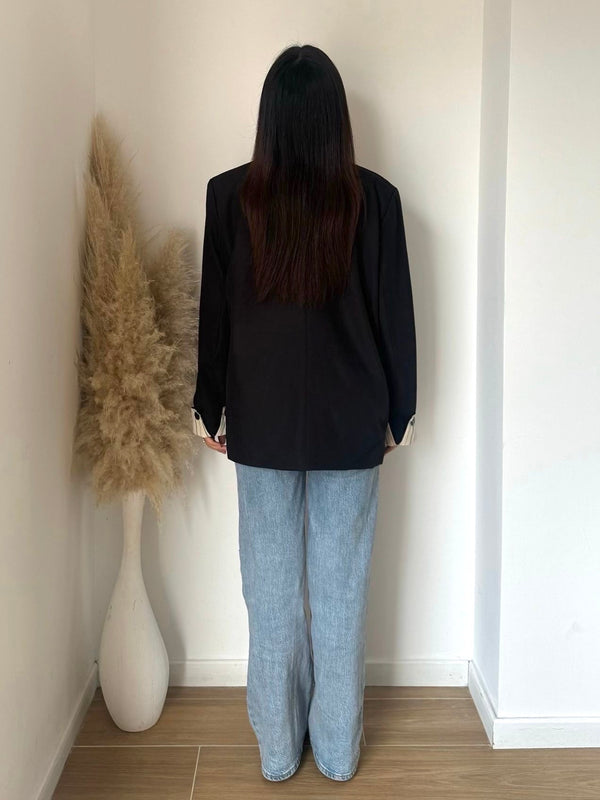 ÉLYA OVERSIZED BLAZER BLACK