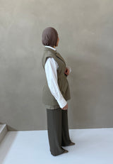 NALA GILET OLIVE