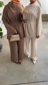 AMALIA TWO PIECE BROWN
