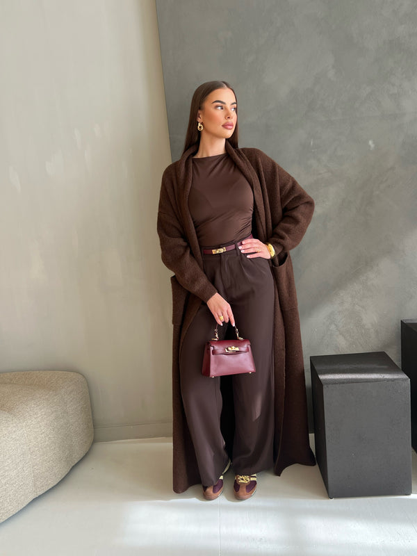 GINA CARDIGAN BROWN