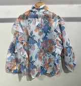 NALA PRINTED BLOUSE BLUE