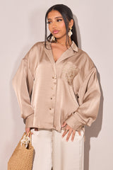 INSPIRED BLOUSE Taupe