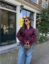 LÉNA BLOUSE BORDEAUX