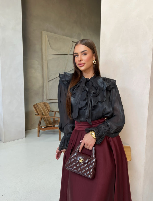 LARA SKIRT BORDEAUX