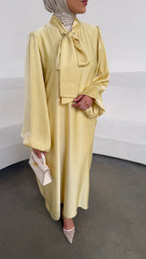 Abaya Zeya butter yellow