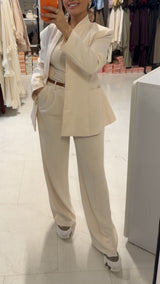 TAILORED BLAZER ECRU