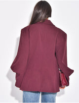 OVERSIZED BLAZER EVA BORDEAUX