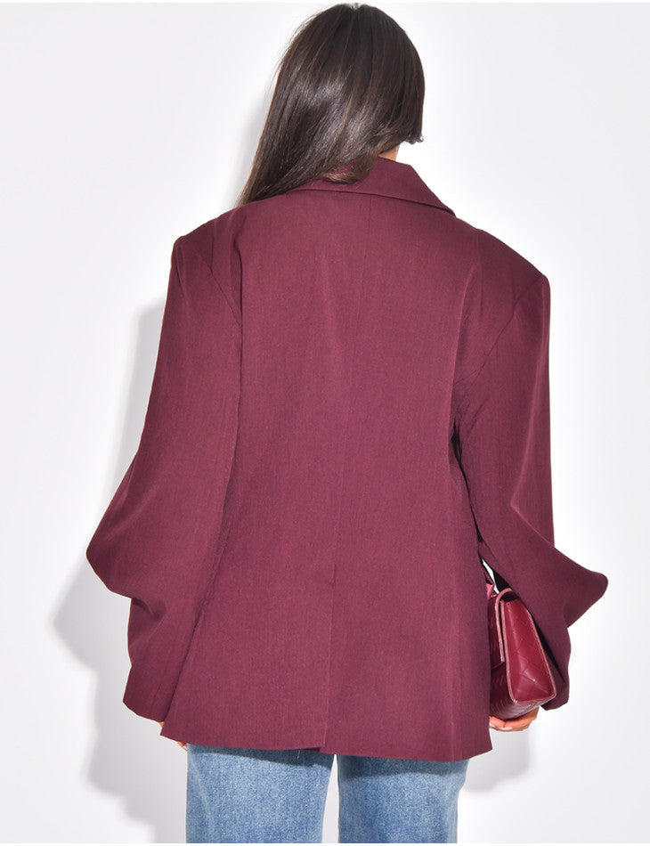 OVERSIZED BLAZER EVA BORDEAUX