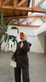 TAILORED DORIA BLAZER BROWN
