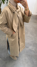 SCARF TRENCHCOAT BEIGE