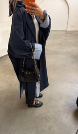 KARA EXTRA OVERSIZED TRENCHCOAT BLUE