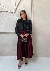 LARA SKIRT BORDEAUX