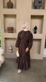 KELIA DRESS BROWN