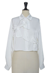 BOW BLOUSE WHITE