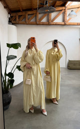 LIVIA OVERSIZED ABAYA YELLOW