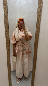 SHORT SLEEVE FLOWER DRESS