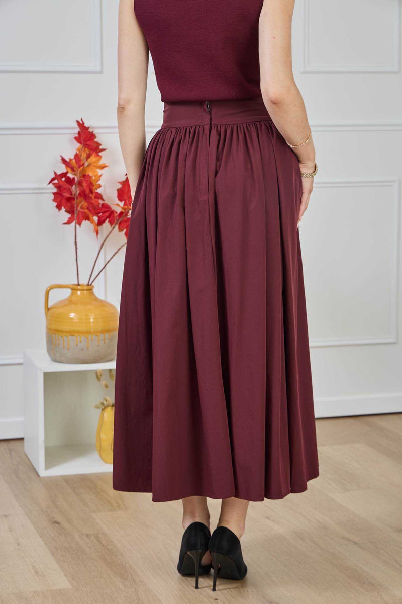 LAYA SKIRT BORDEAUX