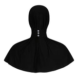 BAMBOO SCARF BLACK - RED LOGO