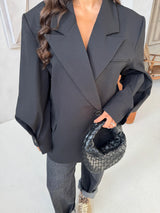 OVERSIZED BLAZER EVA BLACK
