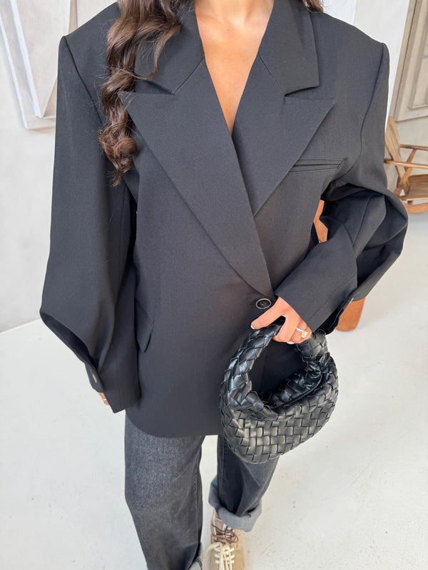 OVERSIZED BLAZER EVA BLACK