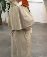CAPE TRENCHCOAT BEIGE
