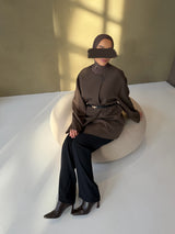 soly jacket brown- w25244