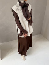 OVERSIZED GILET BEIGE