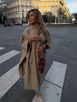 TRENCH CAPE CAMEL