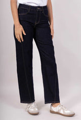 LAJOLY MOM JEANS DARK BLUE