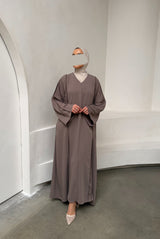 ABAYA SOUNIA TAUPE