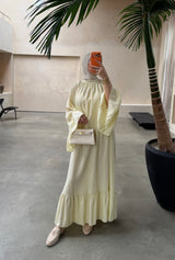 JESSY DRESS YELLOW/GREEN