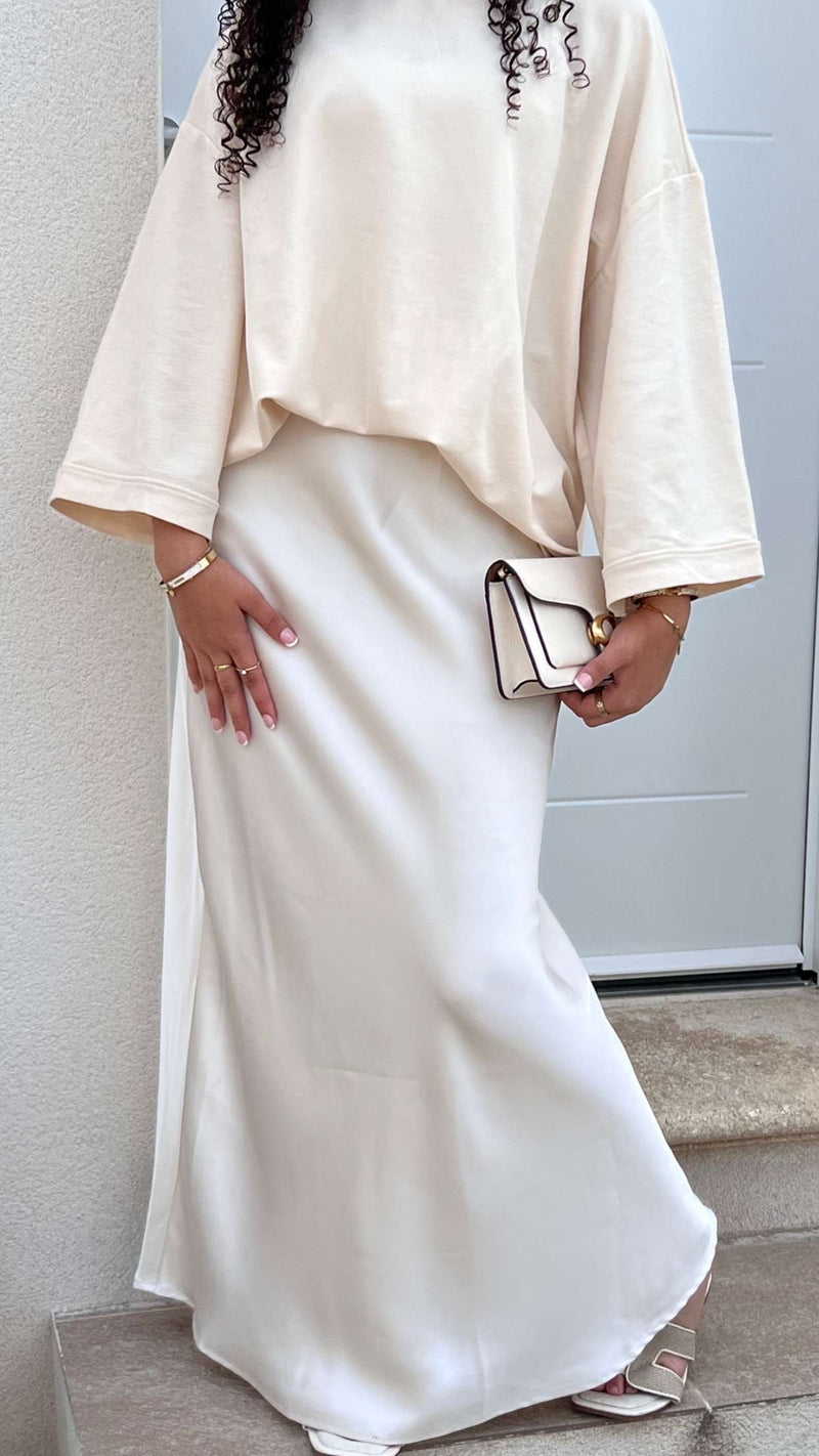 OVERSIZED SHIRT LIGHT BEIGE
