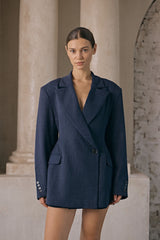 TAILORED DORIA BLAZER NAVY BLUE