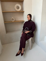 ALBANE SWEATER AUBERGINE